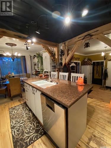 401 Bauman Street, Meadow Lake, SK - Indoor Photo Showing Kitchen With Double Sink