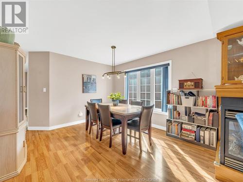 1885 Luxury Avenue, Windsor, ON - Indoor Photo Showing Dining Room With Fireplace