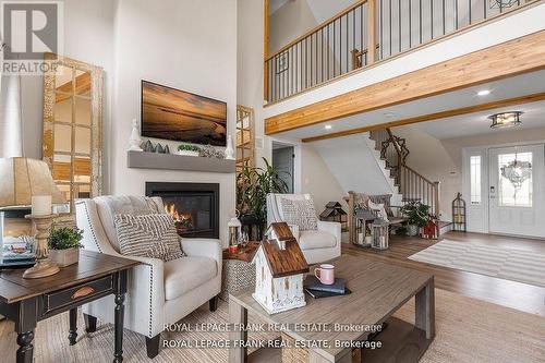 20851 Loyalist Parkway, Prince Edward County (Ameliasburgh), ON - Indoor Photo Showing Living Room With Fireplace