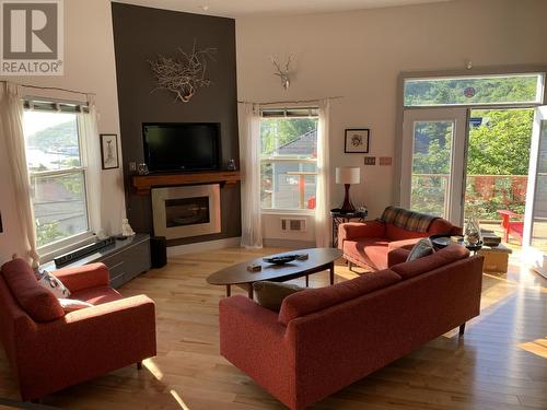 47 Long Run Road, Petty Harbour, NL - Indoor Photo Showing Living Room With Fireplace