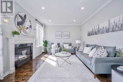 2164 Highcliffe Way, Oakville, ON - Indoor Photo Showing Living Room With Fireplace