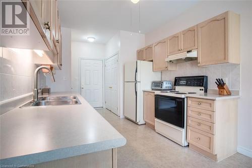 16 Twenty Place Boulevard, Mount Hope, ON - Indoor Photo Showing Kitchen With Double Sink