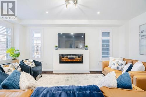 1358 Blackmore Street, Innisfil, ON - Indoor Photo Showing Living Room With Fireplace