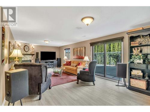 2463 Irvine Ave, Merritt, BC - Indoor Photo Showing Living Room With Fireplace