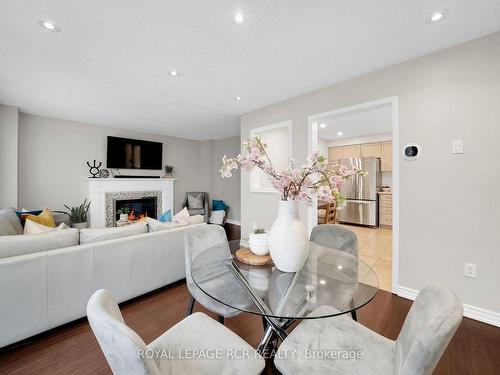 36 Palmolive St, Brampton, ON - Indoor Photo Showing Living Room With Fireplace