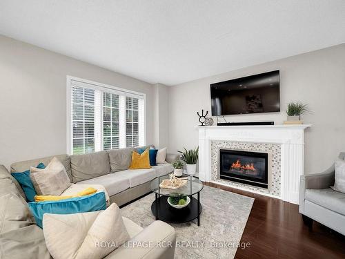 36 Palmolive St, Brampton, ON - Indoor Photo Showing Living Room With Fireplace