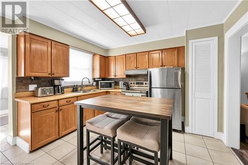 101 Warren Avenue, Hamilton, ON - Indoor Photo Showing Kitchen With Double Sink