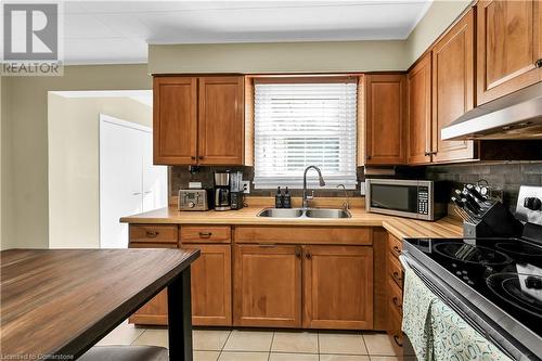 101 Warren Avenue, Hamilton, ON - Indoor Photo Showing Kitchen With Double Sink