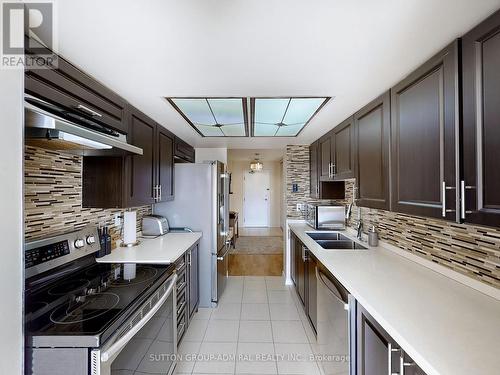 1708 - 1 Rowntree Road, Toronto, ON - Indoor Photo Showing Kitchen With Double Sink