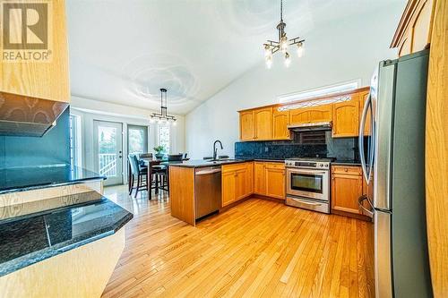 51 Ackerman Crescent, Red Deer, AB - Indoor Photo Showing Kitchen With Stainless Steel Kitchen