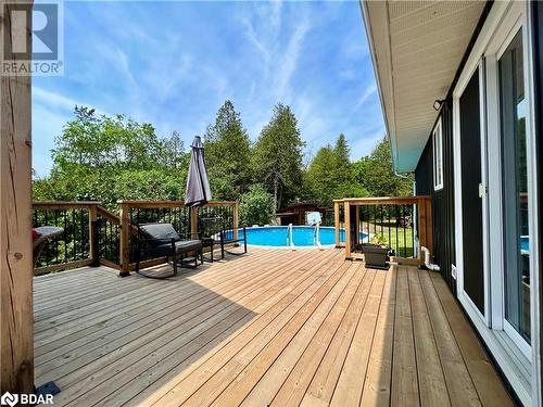 2065 Melrose Road, Tyendinaga, ON - Outdoor With Above Ground Pool With Deck Patio Veranda With Exterior