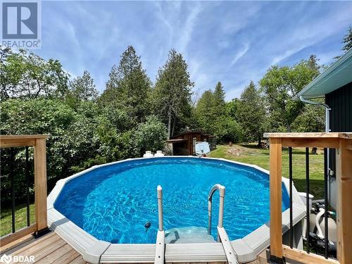 2065 Melrose Road, Tyendinaga, ON - Outdoor With Above Ground Pool With Deck Patio Veranda With Backyard