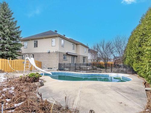 Backyard - 7 Rue Vincent-Blouin, Kirkland, QC - Outdoor With In Ground Pool