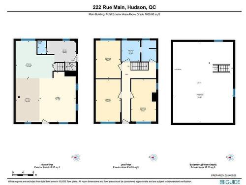 Plan (croquis) - 222 Rue Main, Hudson, QC - Other