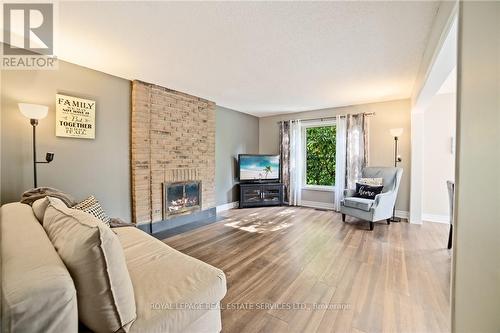 1837 Pilgrims Way, Oakville, ON - Indoor Photo Showing Living Room With Fireplace