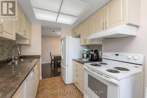 805 - 5 Lisa Street, Brampton, ON - Indoor Photo Showing Kitchen With Double Sink