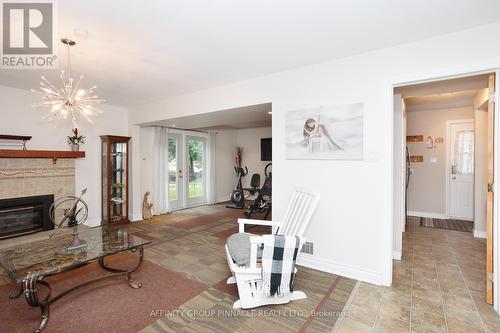 1 Hopkins Road, Kawartha Lakes (Lindsay), ON - Indoor Photo Showing Living Room With Fireplace