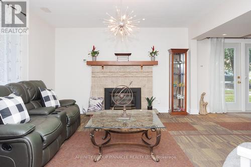 1 Hopkins Road, Kawartha Lakes (Lindsay), ON - Indoor Photo Showing Living Room With Fireplace