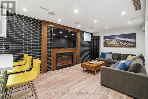 82 Queenston Crescent, Vaughan, ON - Indoor Photo Showing Living Room With Fireplace