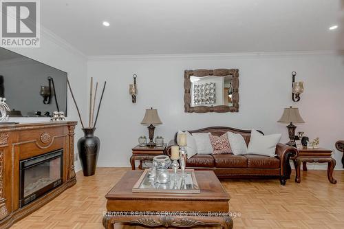 32 Pennyroyal Crescent, Brampton, ON - Indoor Photo Showing Living Room With Fireplace