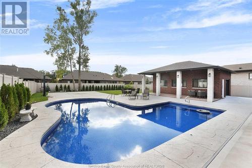 3740 Donato Drive, Lasalle, ON - Outdoor With In Ground Pool With Backyard