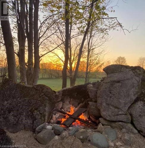 AIRSTREAM FIREPIT AREA - evenings with smores! - 215588 Concession 4, Chatsworth (Twp), ON - Outdoor With View