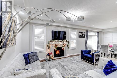 14 Beaconsfield Drive, Vaughan, ON - Indoor Photo Showing Living Room With Fireplace