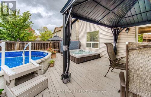 732 Grand Banks Drive, Waterloo, ON - Outdoor With Above Ground Pool With Deck Patio Veranda With Exterior