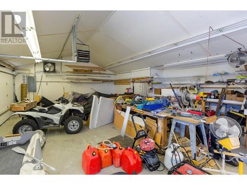 9123 & 9131 Westside Road, Vernon, BC - Indoor Photo Showing Garage