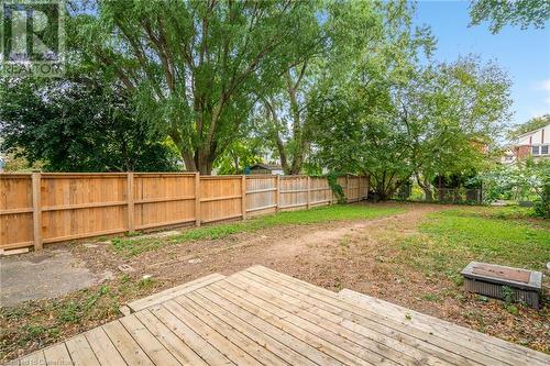 Large fenced in back yard. - 4994 Willmott Street, Niagara Falls, ON 