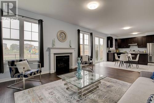 12 Steed Court, Cambridge, ON - Indoor Photo Showing Living Room With Fireplace