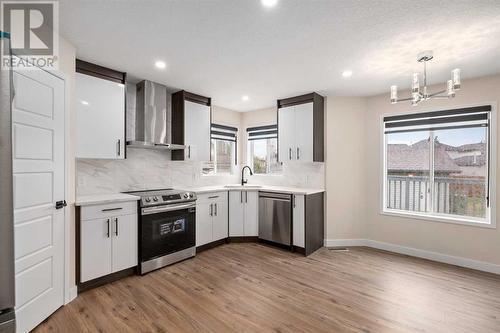 135 Mt Apex Crescent Se, Calgary, AB - Indoor Photo Showing Kitchen With Upgraded Kitchen