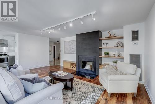 1102 - 280 Simcoe Street, Toronto, ON - Indoor Photo Showing Living Room With Fireplace