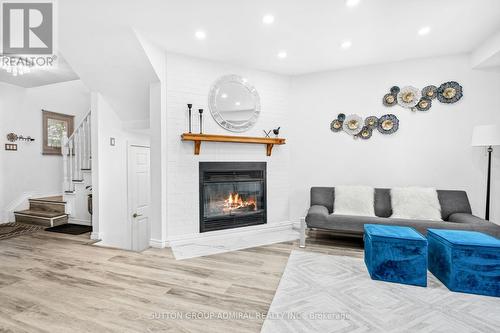 93 Hadden Crescent, Barrie, ON - Indoor Photo Showing Living Room With Fireplace