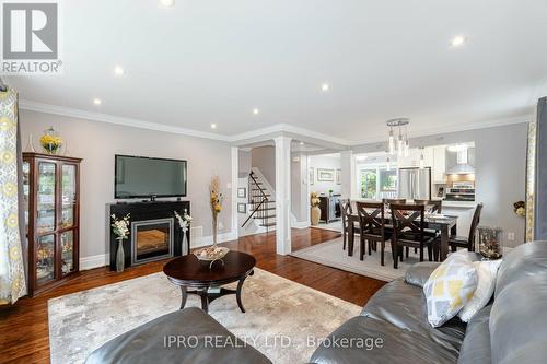 6 Staveley Crescent, Brampton, ON - Indoor Photo Showing Living Room With Fireplace