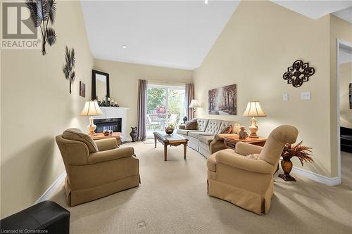 69 Mapleleaf Trail, Glanbrook, ON - Indoor Photo Showing Living Room With Fireplace