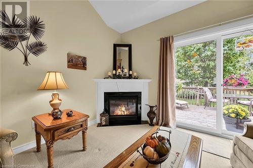 69 Mapleleaf Trail, Glanbrook, ON - Indoor Photo Showing Living Room With Fireplace