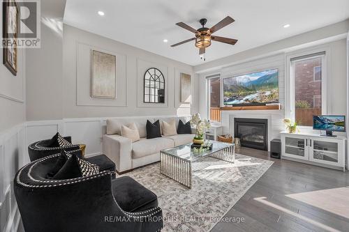 93 Truro Circle, Brampton, ON - Indoor Photo Showing Living Room With Fireplace