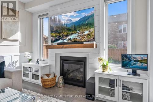 93 Truro Circle, Brampton, ON - Indoor Photo Showing Living Room With Fireplace