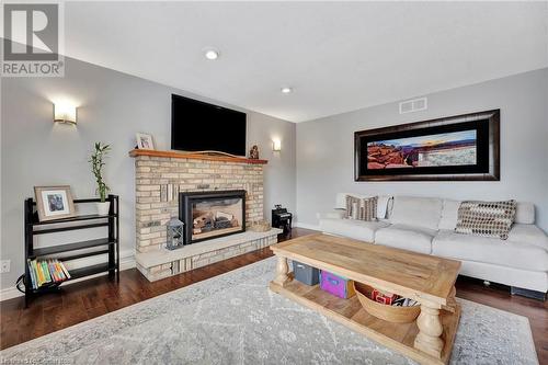 53 Rolling Acres Drive, Kitchener, ON - Indoor Photo Showing Living Room With Fireplace