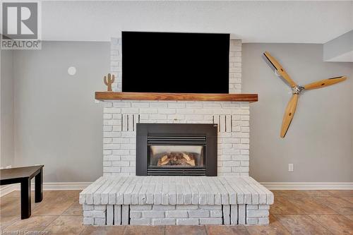 53 Rolling Acres Drive, Kitchener, ON - Indoor Photo Showing Living Room With Fireplace