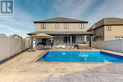 370 Masters Drive, Woodstock, ON - Outdoor With In Ground Pool With Deck Patio Veranda With Exterior