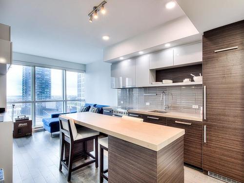 Kitchen - 1402-1050 Rue Drummond, Montréal (Ville-Marie), QC - Indoor Photo Showing Kitchen With Upgraded Kitchen