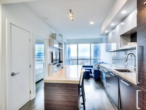 Kitchen - 1402-1050 Rue Drummond, Montréal (Ville-Marie), QC - Indoor Photo Showing Kitchen With Upgraded Kitchen