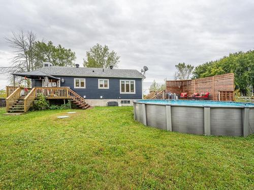 Back facade - 2596 Route 219, Saint-Jean-Sur-Richelieu, QC - Outdoor With Above Ground Pool