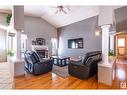 15723 93 St Nw, Edmonton, AB  - Indoor Photo Showing Living Room With Fireplace 