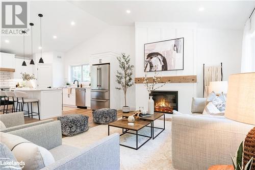 93 Summer Leigh Trail, Huntsville, ON - Indoor Photo Showing Living Room With Fireplace