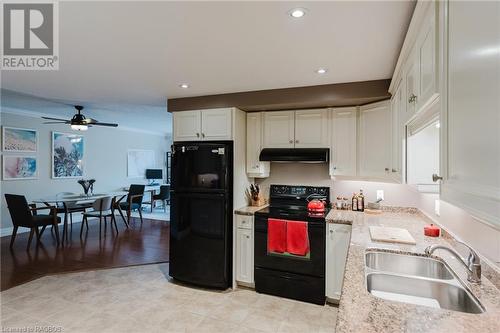 221 Adelaide Street Unit# 304, Southampton, ON - Indoor Photo Showing Kitchen With Double Sink