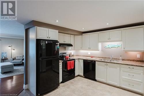 221 Adelaide Street Unit# 304, Southampton, ON - Indoor Photo Showing Kitchen With Double Sink