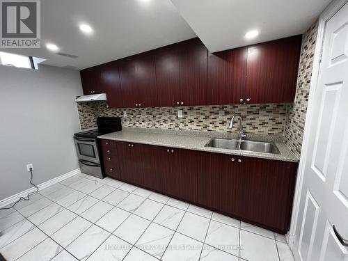 Bsmt - 25 Prince Crescent, Brampton, ON - Indoor Photo Showing Kitchen With Double Sink